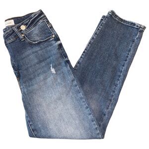 Women's Straight Leg Jeans - Blue